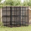 Dog Kennel Black Powder-coated steel Large Durable Dog Kennel